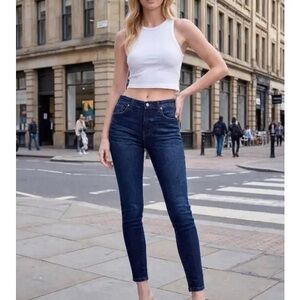 Artemis Vintage High Rise Full Length Skinny Jeans